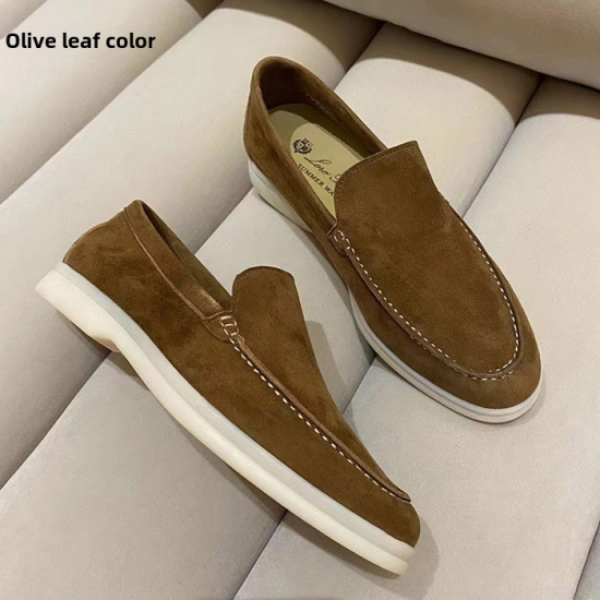 2024 Trendy Italian Casual Slip-On Lo Piano Loafers for Men and Women Autumn Walking Style Shoes