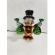 Multi-Colored Resin Crafts Decorative Duck Statue Pop Arts Chrome-Plated Duck with Money Bag Sculpture for Indoor Decoration