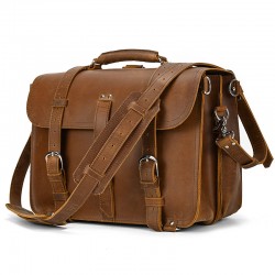 2025 Vintage Travel Bag Men's Crazy Horse Leather Hand-Held Luggage Bag Oversized Casual Fashion One-Shoulder Crossbody Bag