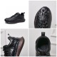 100% crocodile skin men's casual coconut shoes - crocodile skull design genuine leather sports shoes