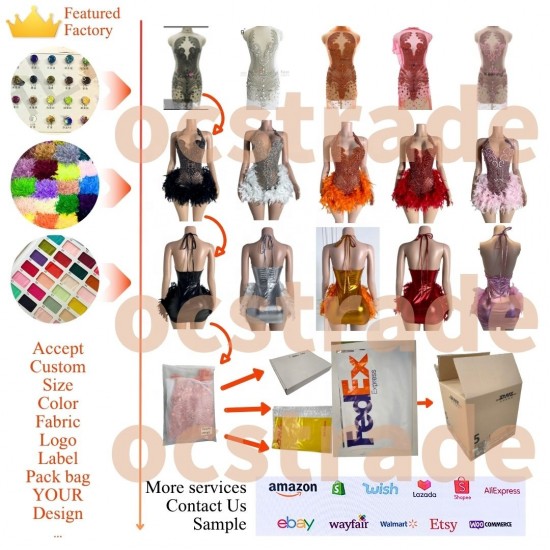 Ocstrade New Elegant Beading Purple Feathers Short Prom Dresses 2025 Sexy Rhinestone Birthday Dress for Women Party Club Night