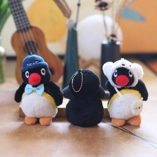 Cute Mini Penguin Plush Keychain Toy Unique Christmas Gift Idea Stuffed Animal Pendant for Aquarium Companions for Gift Bags