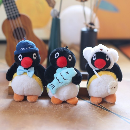 Cute Mini Penguin Plush Keychain Toy Unique Christmas Gift Idea Stuffed Animal Pendant for Aquarium Companions for Gift Bags