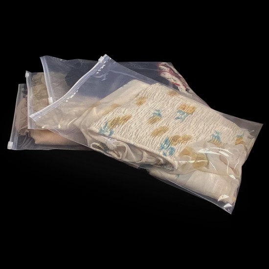 Custom Thickened Self-Sealing PE Plastic Storage Bag for Clothing Packaging Transparent Sealable Gravure Printing Surface
