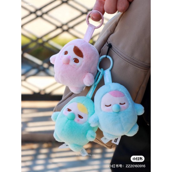 New Original POPMART PUCKY Beanie Bubble up Series Plush Pendant Blind Box Trendy Toys Keychain Decoration Doll Mystery Boxes