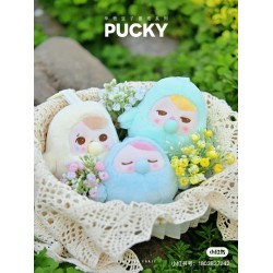 New Original POPMART PUCKY Beanie Bubble up Series Plush Pendant Blind Box Trendy Toys Keychain Decoration Doll Mystery Boxes