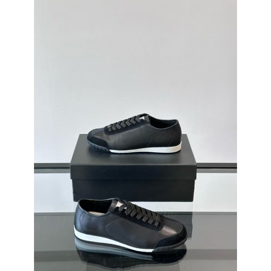 New High-quality Genuine Leather Men's Breathable Casual Sports Lace-up Shoes