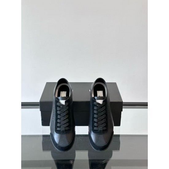 New High-quality Genuine Leather Men's Breathable Casual Sports Lace-up Shoes