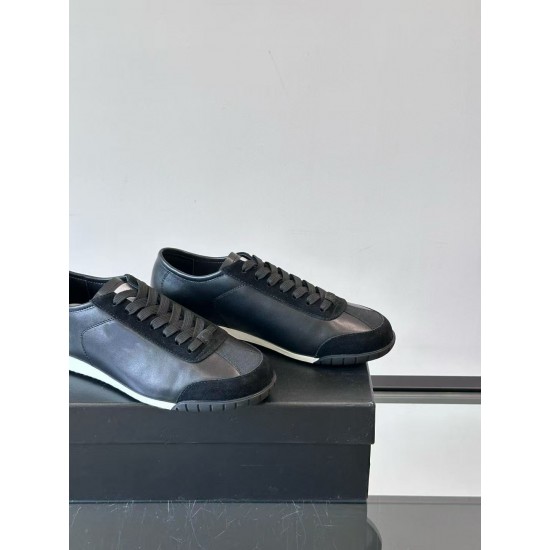 New High-quality Genuine Leather Men's Breathable Casual Sports Lace-up Shoes