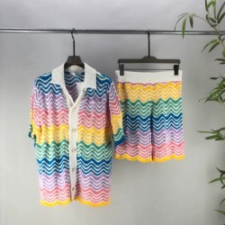 Top Quality Summer Product Man Designer Clothes Fashion Men Designer Shirt Set