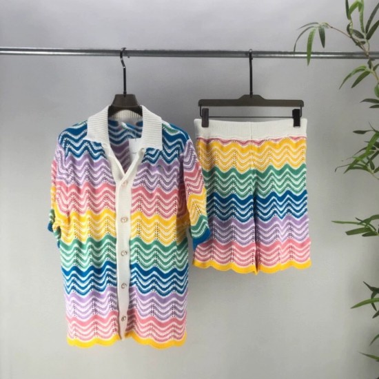 Top Quality Summer Product Man Designer Clothes Fashion Men Designer Shirt Set