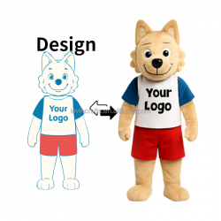 Custom Cartoon Mascot Costume Plush Toy Character Suit for Sports Event Performance for Club Branding and Fan Interaction