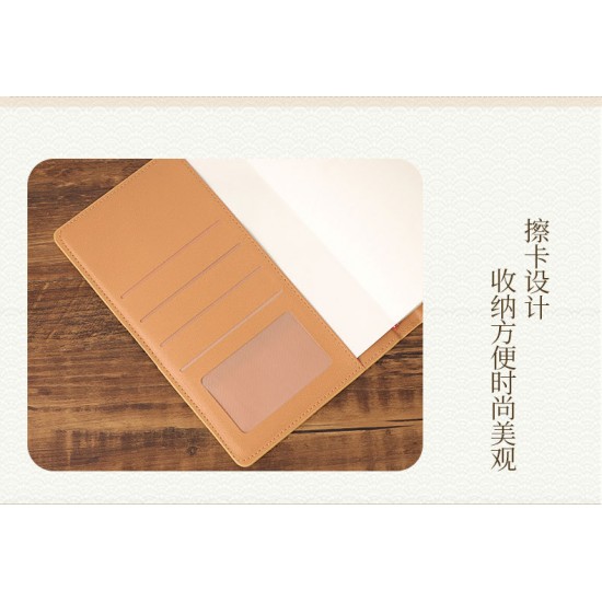 Custom logo Business Wood Notebook Gift Box Set 2023 New High End Bamboo Gift Set 6 in 1 Promotional Item Corporate Meeting Sets