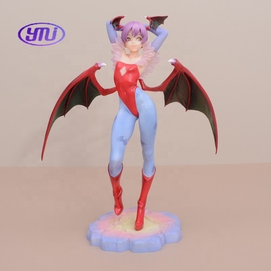 Darkstalkers Lilith Standing Pose Figure Model Statue Collectible Anime Girl Gift Capcom Fighting Game Doll Action Toy