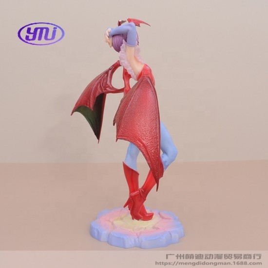 Darkstalkers Lilith Standing Pose Figure Model Statue Collectible Anime Girl Gift Capcom Fighting Game Doll Action Toy