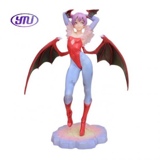 Darkstalkers Lilith Standing Pose Figure Model Statue Collectible Anime Girl Gift Capcom Fighting Game Doll Action Toy