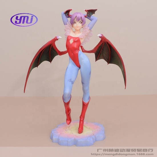 Darkstalkers Lilith Standing Pose Figure Model Statue Collectible Anime Girl Gift Capcom Fighting Game Doll Action Toy