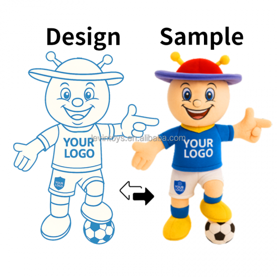Custom Plushie Custom Polyester Mascot Costume Custom Plush Character Doll for Sports Event Branding and Fan Interaction