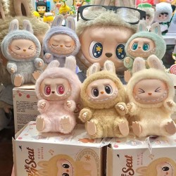 Original Popmart Labubu Plush Doll Premium Design Action Figure Box Popular Collectible Art Toy Cute Figure Keychain Blind Box