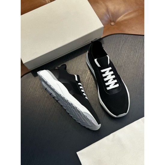 New High-quality Genuine Leather Men's Casual Sports Breathable Mesh Comfortable Lace-up Shoes