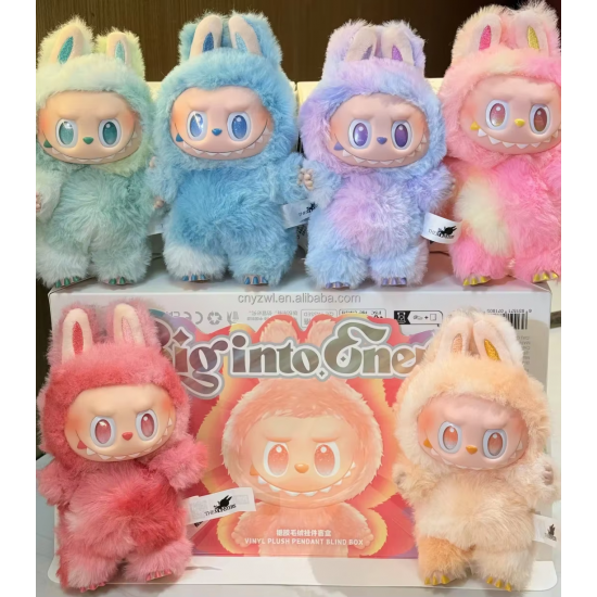 Official POP MART Original labubu Exciting Macaron Big Into Energy Vinyl Plush Blind Box the Monsters labubu Plush Toy Christmas
