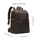 Large Capacity Retro Crazy Horse Leather Men's Backpack First Layer Cowhide for Business Travel Fashionable Accessories