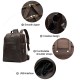 Large Capacity Retro Crazy Horse Leather Men's Backpack First Layer Cowhide for Business Travel Fashionable Accessories