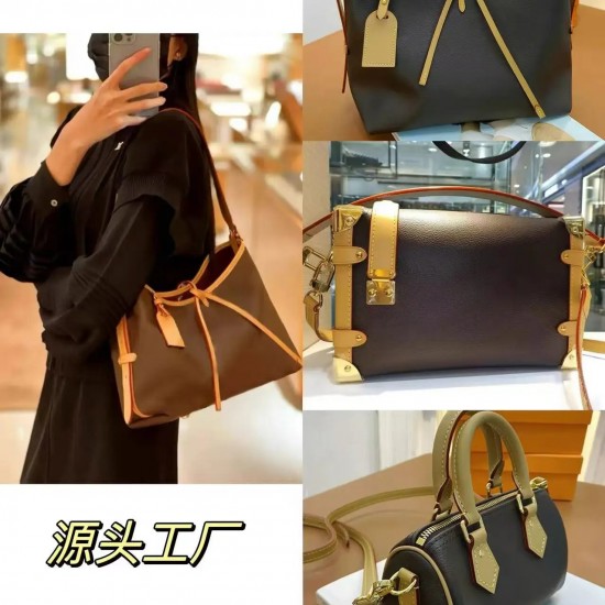 High Version Classic Old Flower Caryall  Bag for Handbags Women's Shoulder Popular Designer Tote Bag Horn Bucket Bag