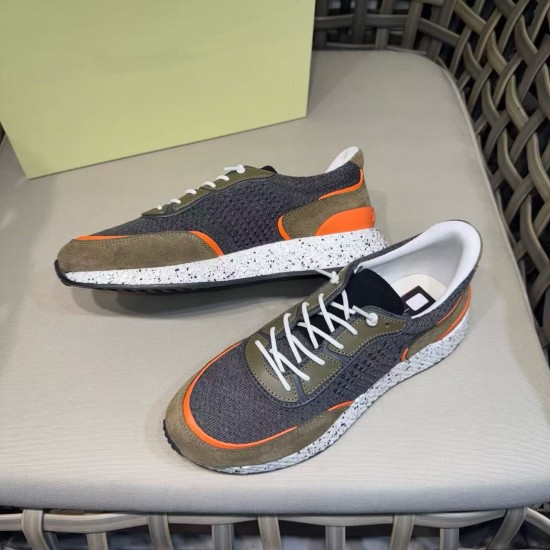 New High-quality Genuine Leather Men's Mesh Casual Sports, Comfortable and Breathable Men's Shoes