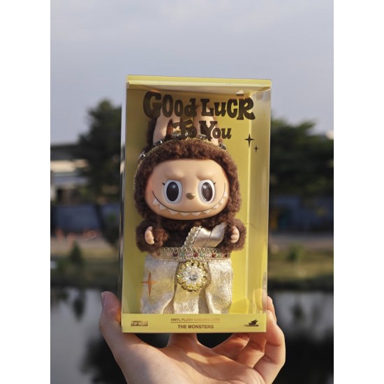 Wholesale Original POP MART Labubu Genuine Thailand Limited Labubu Good Luck to You Vinyl Face Handbag Bag Keychain Decoration