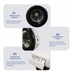 6kg 8kg 10kg Washing Machine with Dryer Automatic Front-Load Washing Machine