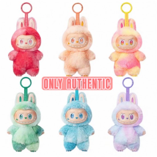 Popmart Labubu V1-V3 PVC Keychain Collection Genuine Toys Featuring Heartbeat Macaron Big Energy Series Pendant Doll Decor Gift