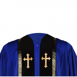 2025 Design Christian Church Choir Uniforms Church Gown with Wheat Alike Decorative Bars OEM Custom Made High Quality