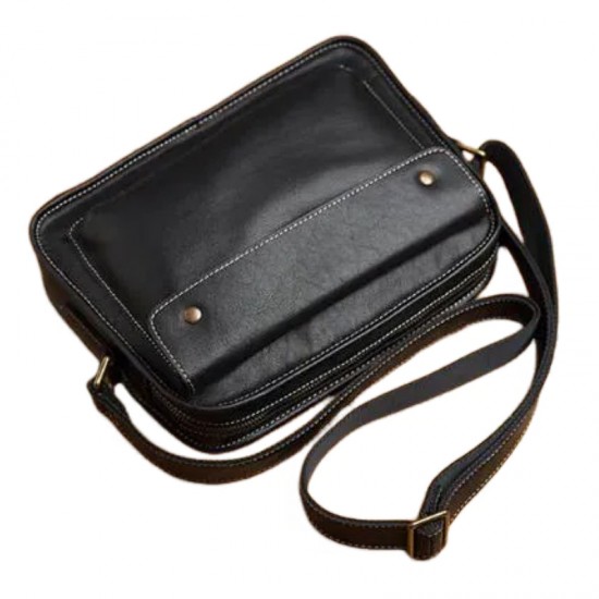 Men's Fashionable Genuine Leather Single Shoulder Sling Bag