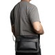 Men's Fashionable Genuine Leather Single Shoulder Sling Bag