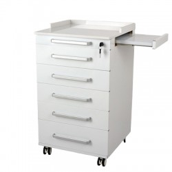Modern Design 5-Drawer Movable Stainless Steel Dental Cabinet for Hospital Laboratory and Workshop Use