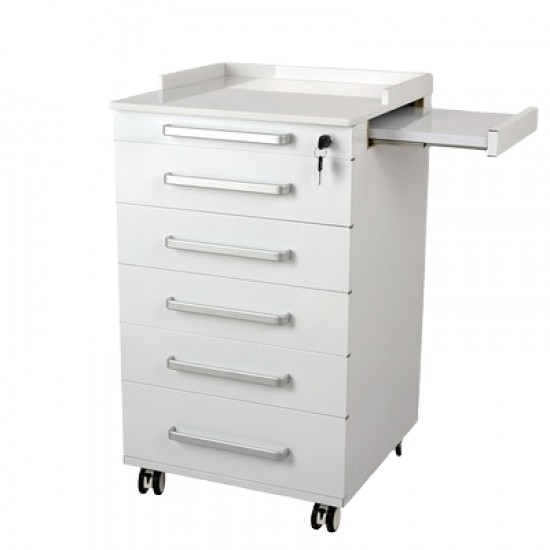 Modern Design 5-Drawer Movable Stainless Steel Dental Cabinet for Hospital Laboratory and Workshop Use