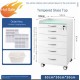 Modern Design 5-Drawer Movable Stainless Steel Dental Cabinet for Hospital Laboratory and Workshop Use