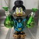 Hot Sales Gold Plated Scrooge MC Duck Statue Resin Crafts Cartoon Characters Pop Art for Interior Decoration Glass Fiber
