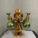 Hot Sales Gold Plated Scrooge MC Duck Statue Resin Crafts Cartoon Characters Pop Art for Interior Decoration Glass Fiber