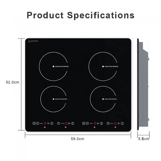 Electric Ceramic Panel 4 burner Induction S Cook Stove Soup Stewing Fry Induction Hot Plate