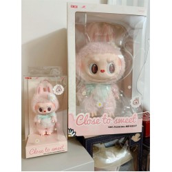 38cm Popmart Labubus Mokoko Close to Sweet Figure Pendant Plush Doll Cute Keychain Vinyl Face Toy Ornaments Home Decorations