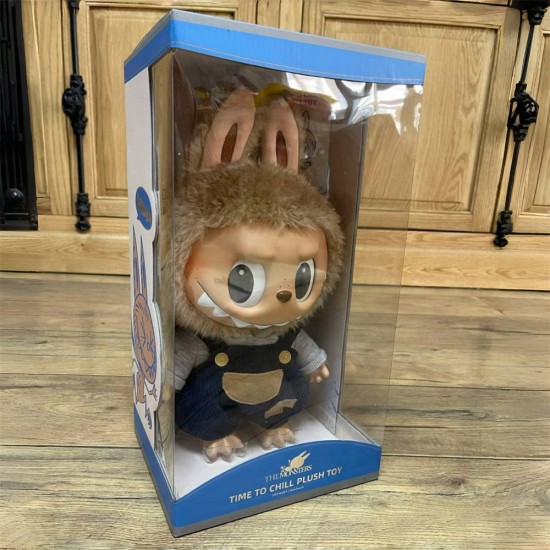 Labubus Popmart Original Time to Chill Series Dolls With Clothes and Accessories Lovely Vinyl Face Plush Toys Collectible Box