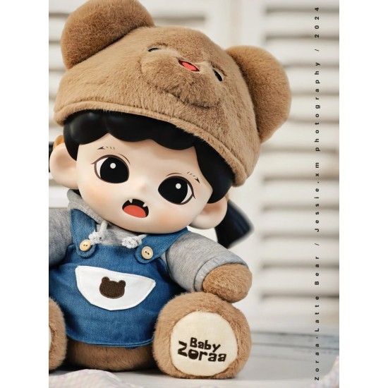 Zoraa Fashion Blind Box Trendy Latte Bear Vinyl Plush Toy Big Kid Gift Factory Price Direct Wholesome Soft Plush Material