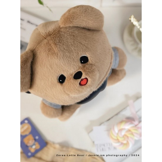 Zoraa Fashion Blind Box Trendy Latte Bear Vinyl Plush Toy Big Kid Gift Factory Price Direct Wholesome Soft Plush Material