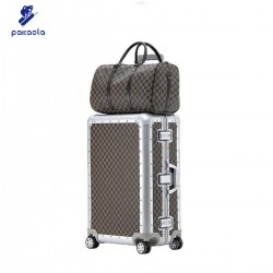 Lightweight Aluminum-Magnesium Alloy Trolley Suitcase Luggage and Travel Bag for Men's New Design
