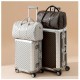 Lightweight Aluminum-Magnesium Alloy Trolley Suitcase Luggage and Travel Bag for Men's New Design