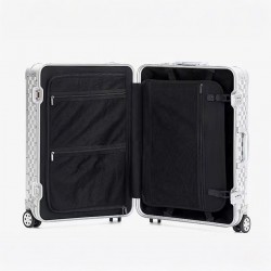 Lightweight Aluminum-Magnesium Alloy Trolley Suitcase Luggage and Travel Bag for Men's New Design