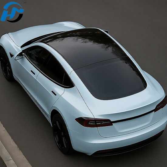 Simos High Glossy Metallic Blue Self-Adhesive Car Sticker 5x60ft Air Release Roll Whole Car Covering Vinyl Wrap Foil