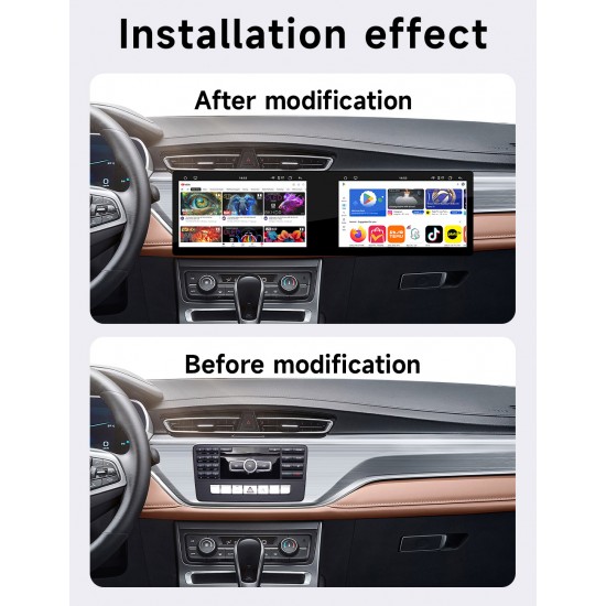 BQCC 10.1-inch Dual-Screen Android Car Radio Octa DSP 4G GPS WIFI BT for Universal RDS Wireless Carplay Android Auto Car Player